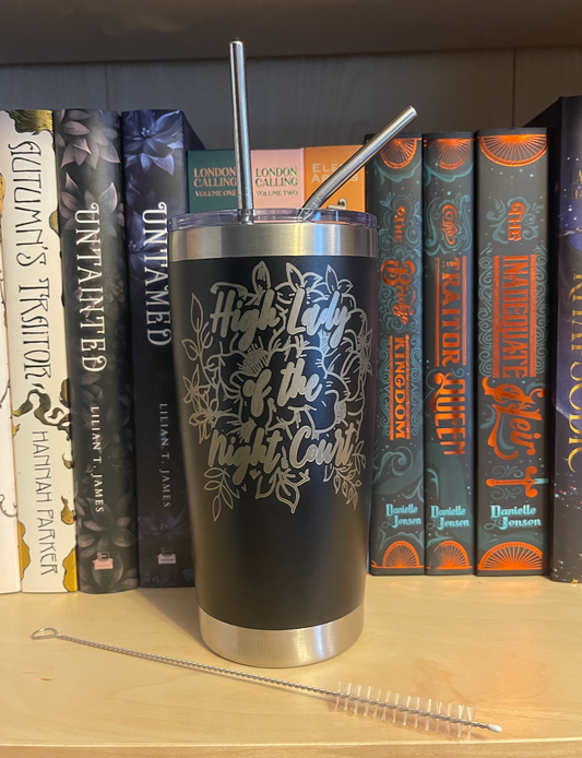A Court of Thorns and Roses - Feyre Inspired 20 oz Tumbler - Insulated Cup for Portable Drinking