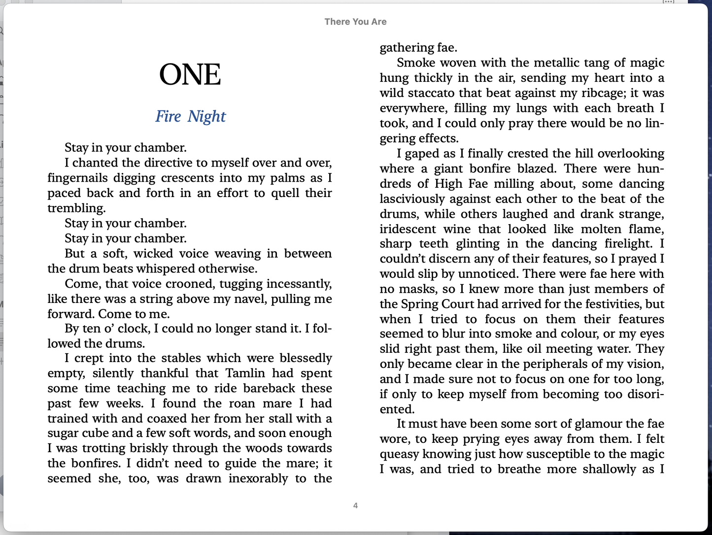 There You Are - An Alternate Calanmai Feyre x Rhys Story (eBook Downloadable)